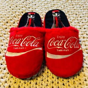 Brand New Coke Slippers (never worn).  Super cute, comfy and warm.